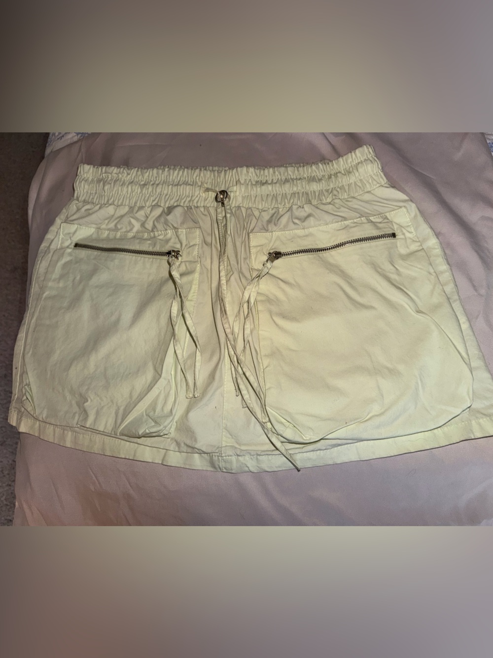 Zara Utility Drawstring Athletic Skirt